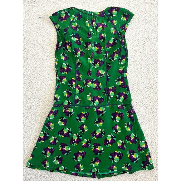 GREYLIN Silk Dress Floral Button Front Lined - Picture 2 of 16